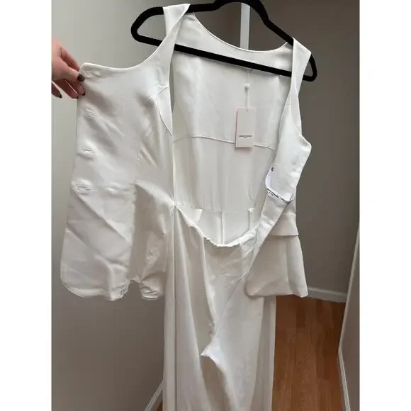 NWT NEW Amanda Uprichard Kya Jumpsuit Womens Small White - Picture 6 of 7